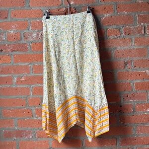 Lost + Wander Floral Asymmetrical Skirt